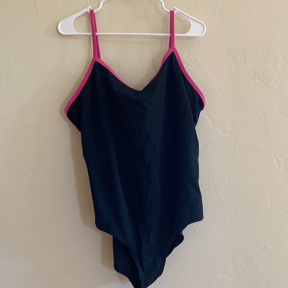 Black one piece swimsuit